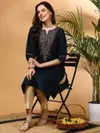 Bs 126 Viscose Rayon With Embroidery Work Kurti Online Wholesale